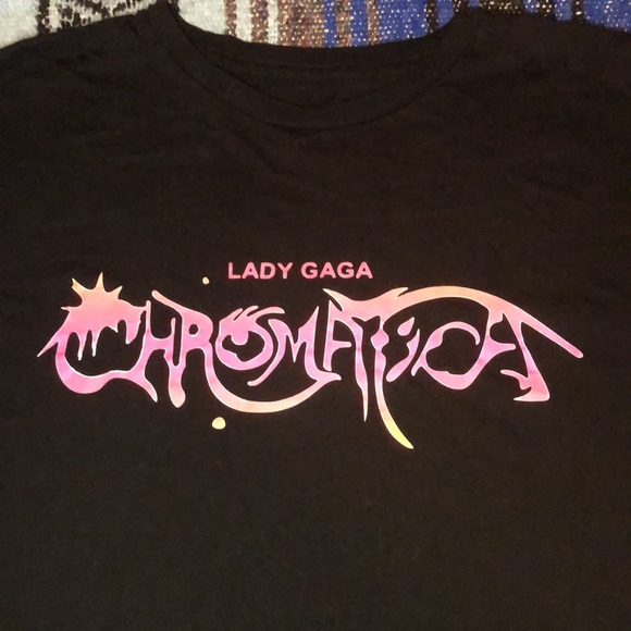 Lady Gaga Chromatica Album Promo Tee Shirt - Picture 2 of 10